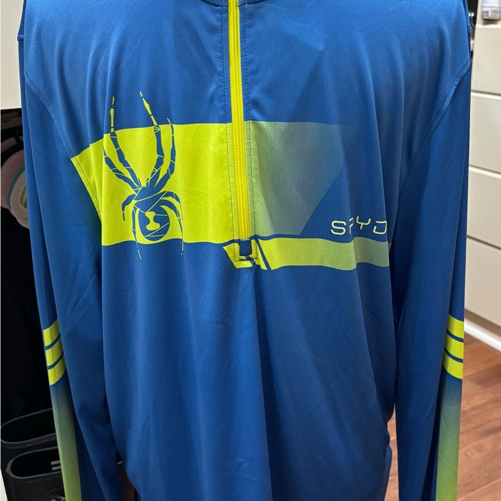 Spyder Blue and Yellow Athletic Jacket